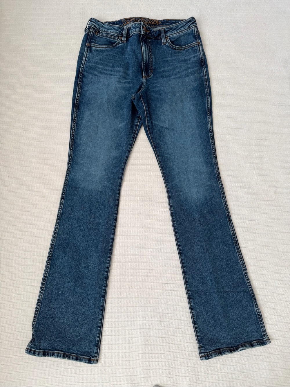 Wrangler Retro Premium High Rise Slim Bootcut Jeans Abigail Wash 30x36 BeS1